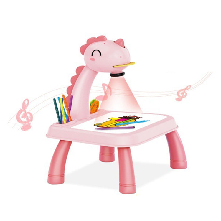 Lavagna giocattolo multifunzionale per pittura a proiezione per bambini, senza penna ad acquerello, stile:, Giraffe Yellow, Blue (No Projection), Pink (No Projection), Giraffe Pink, Dinosaur Blue, Dinosaur Pink