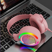 FOREV G99 USB RGB Cuffie cablate montate sulla testa con microfono, stile:, Standard Version (Colorful Light Black ), Standard Version  (Colorful Light Pink ), 7.1 Channel  (Colorful Light Black)