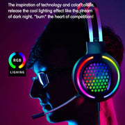 FOREV G99 USB RGB Cuffie cablate montate sulla testa con microfono, stile:, Standard Version (Colorful Light Black ), Standard Version  (Colorful Light Pink ), 7.1 Channel  (Colorful Light Black)