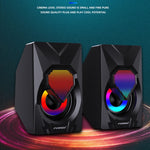 FOREV FV-209 Una coppia di mini altoparlanti digitali Multimedia Luci colorate Subwoofer Altoparlante piccolo