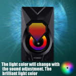 FOREV FV-209 Una coppia di mini altoparlanti digitali Multimedia Luci colorate Subwoofer Altoparlante piccolo
