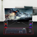FOREV FV-209 Una coppia di mini altoparlanti digitali Multimedia Luci colorate Subwoofer Altoparlante piccolo