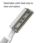 2 pezzi pettine per la rimozione dei peli della lama per la rimozione dei capelli morti per la pulizia degli animali domestici, Hair Removal Knife