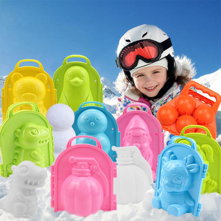 3 PCS Bambini Inverno Giocattolo all'aperto 3D Snow & Sand Mold Tool, Consegna colori casuali, Stile:, 3 PCS Elf, 3 PCS Bear, 3 PCS Cat, 3 PCS Squirrel, 3 PCS Rabbit