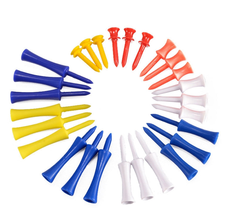 60 PCS PGM QT012 Golf Ribbon Needle Golf Plastic Ball TEE, consegna colore casuale, specifica:, 31mm, 37mm, 43mm, 51mm, 57mm, 68mm