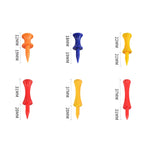 60 PCS PGM QT012 Golf Ribbon Needle Golf Plastic Ball TEE, consegna colore casuale, specifica:, 31mm, 37mm, 43mm, 51mm, 57mm, 68mm