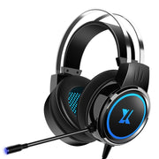 Heir Audio Cuffie cablate da gioco montate sulla testa con microfono, X9 Single Hole (Black), X9 Double Hole (Black), X9 Double Hole (White), X9 Double Hole (Pink), X9 7.1 Version (Black), X9 7.1 Version (White), X9  7.1 Version (Pink)                 ...