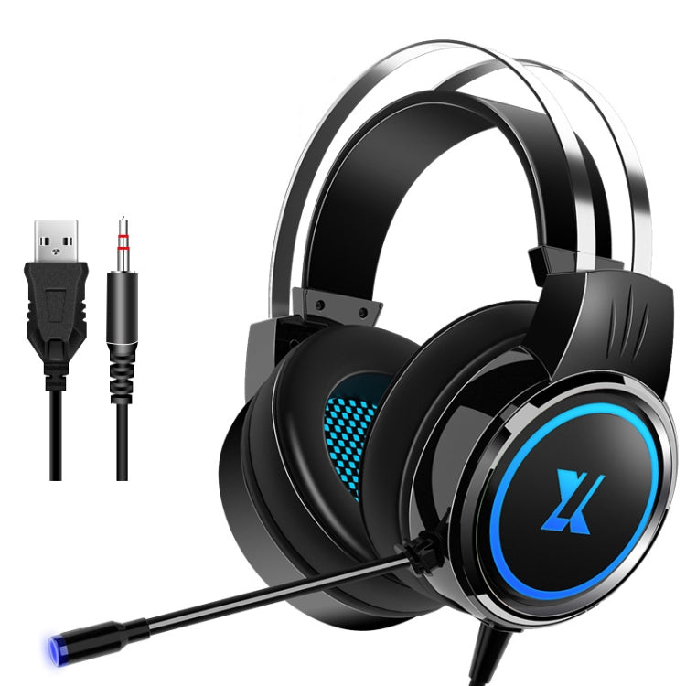 Heir Audio Cuffie cablate da gioco montate sulla testa con microfono, X9 Single Hole (Black), X9 Double Hole (Black), X9 Double Hole (White), X9 Double Hole (Pink), X9 7.1 Version (Black), X9 7.1 Version (White), X9  7.1 Version (Pink)                 ...