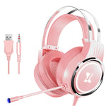 Heir Audio Cuffie cablate da gioco montate sulla testa con microfono, X9 Single Hole (Black), X9 Double Hole (Black), X9 Double Hole (White), X9 Double Hole (Pink), X9 7.1 Version (Black), X9 7.1 Version (White), X9  7.1 Version (Pink)                 ...