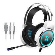 Heir Audio Cuffie cablate da gioco montate sulla testa con microfono, X9 Single Hole (Black), X9 Double Hole (Black), X9 Double Hole (White), X9 Double Hole (Pink), X9 7.1 Version (Black), X9 7.1 Version (White), X9  7.1 Version (Pink)                 ...