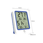 Termometro e igrometro con display digitale industriale a parete elettronico da 2 pezzi, Display Thermometer