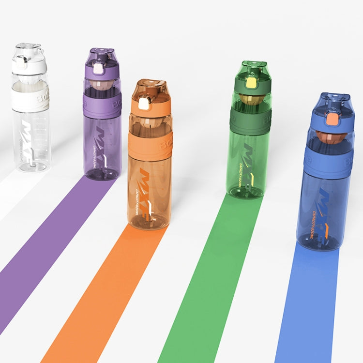 8012 Bollitore fitness antiurto per tazza sportiva per esterni di grande capacità, capacità:, 500ml (Pearl White), 500ml (Black Gray), 500ml (Storm Purple), 500ml (Storm Orange), 500ml (Storm Green), 500ml (Storm Blue), 720ml (Pearl White)             ...