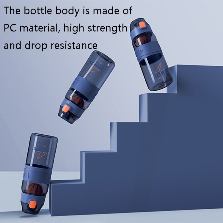 8012 Bollitore fitness antiurto per tazza sportiva per esterni di grande capacità, capacità:, 500ml (Pearl White), 500ml (Black Gray), 500ml (Storm Purple), 500ml (Storm Orange), 500ml (Storm Green), 500ml (Storm Blue), 720ml (Pearl White)             ...