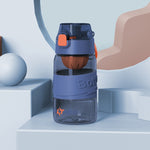 8012 Bollitore fitness antiurto per tazza sportiva per esterni di grande capacità, capacità:, 500ml (Pearl White), 500ml (Black Gray), 500ml (Storm Purple), 500ml (Storm Orange), 500ml (Storm Green), 500ml (Storm Blue), 720ml (Pearl White)             ...