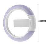Orologio da parete cavo a specchio a LED Orologio da parete con display digitale elettronico con interruttore a 7 colori, Hollow Wall Clock