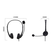 SOYTO SY490 Cuffie per computer per l'istruzione degli studenti della classe di rete dell'ufficio di insegnamento, stile:, Double Ear Black 3.5mm, Double Ear Black USB, Double Ear Black Separation USB