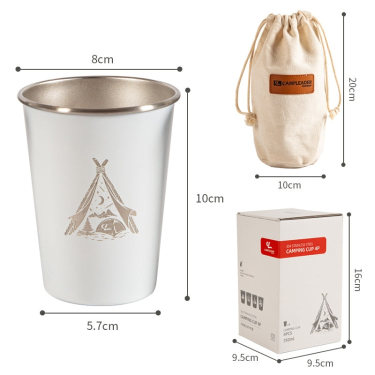 4 pezzi / set tazza da picnic all'aperto in acciaio inossidabile, With Storage Bag (White), With Storage Bag (Black), With Storage Bag (Army Green), With Storage Bag (Dark Blue), With Storage Bag+Silicone Holder (White)                                 ...