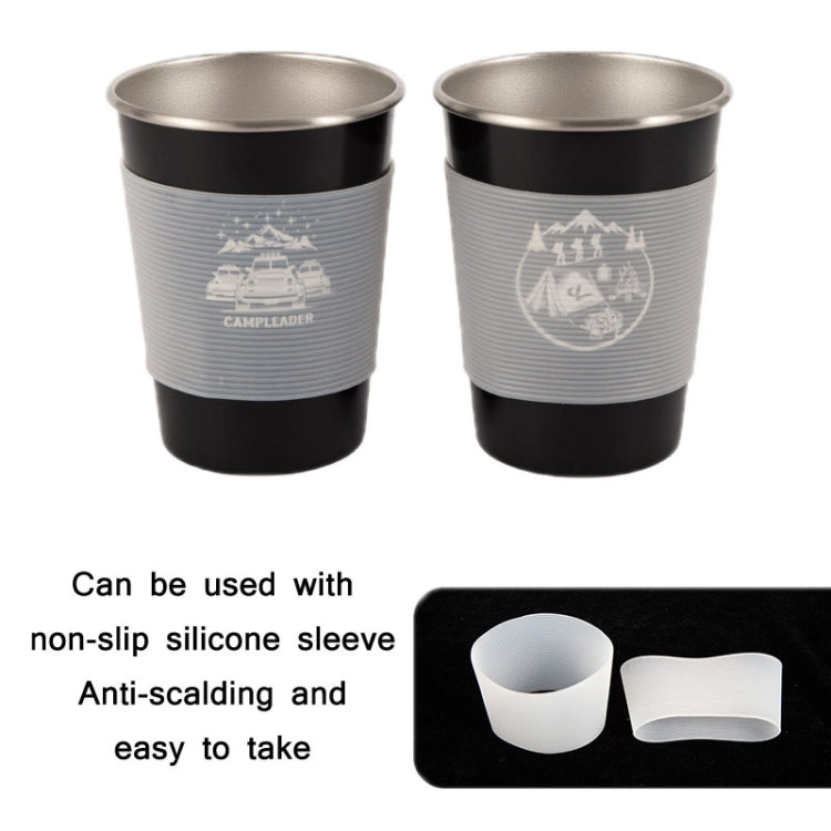 4 pezzi / set tazza da picnic all'aperto in acciaio inossidabile, With Storage Bag (White), With Storage Bag (Black), With Storage Bag (Army Green), With Storage Bag (Dark Blue), With Storage Bag+Silicone Holder (White)                                 ...