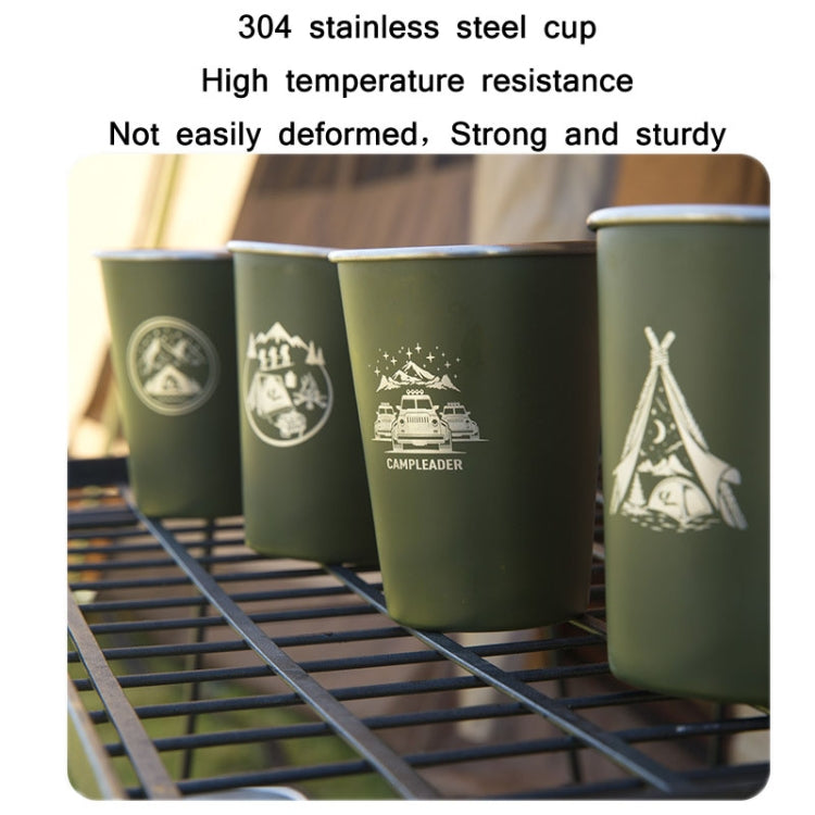 4 pezzi / set tazza da picnic all'aperto in acciaio inossidabile, With Storage Bag (White), With Storage Bag (Black), With Storage Bag (Army Green), With Storage Bag (Dark Blue), With Storage Bag+Silicone Holder (White)                                 ...
