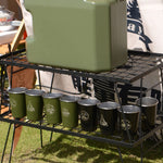 4 pezzi / set tazza da picnic all'aperto in acciaio inossidabile, With Storage Bag (White), With Storage Bag (Black), With Storage Bag (Army Green), With Storage Bag (Dark Blue), With Storage Bag+Silicone Holder (White)                                 ...