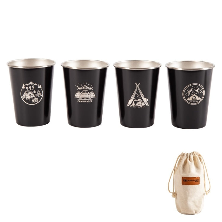 4 pezzi / set tazza da picnic all'aperto in acciaio inossidabile, With Storage Bag (White), With Storage Bag (Black), With Storage Bag (Army Green), With Storage Bag (Dark Blue), With Storage Bag+Silicone Holder (White)                                 ...