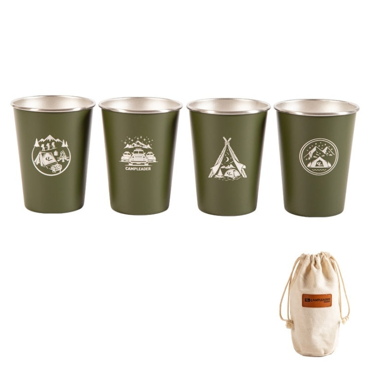 4 pezzi / set tazza da picnic all'aperto in acciaio inossidabile, With Storage Bag (White), With Storage Bag (Black), With Storage Bag (Army Green), With Storage Bag (Dark Blue), With Storage Bag+Silicone Holder (White)                                 ...