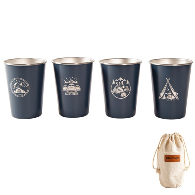 4 pezzi / set tazza da picnic all'aperto in acciaio inossidabile, With Storage Bag (White), With Storage Bag (Black), With Storage Bag (Army Green), With Storage Bag (Dark Blue), With Storage Bag+Silicone Holder (White)                                 ...