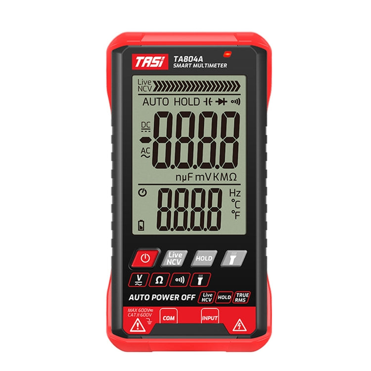 Multimetro digitale intelligente OHM NCV misuratore di tensione, TA804A Auto, TA804B Auto + Manual Color Screen