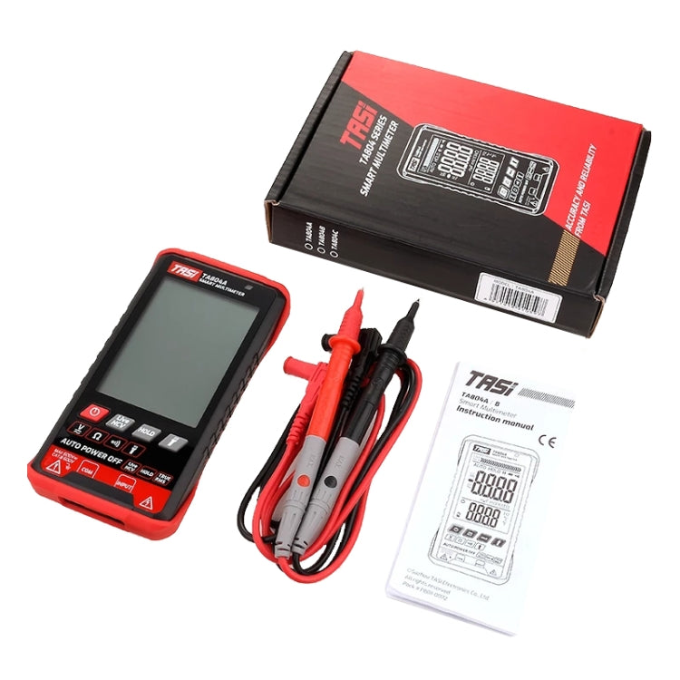Multimetro digitale intelligente OHM NCV misuratore di tensione, TA804A Auto, TA804B Auto + Manual Color Screen