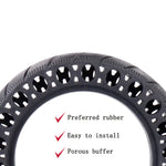 Pneumatici solidi a nido d'ape ammortizzanti per scooter elettrico da 9,5 pollici per Xiaomi Mijia M365, Shock-Absorbing Honeycomb Solid Tires