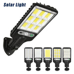 Lampione solare LED con sensore movimento per esterni