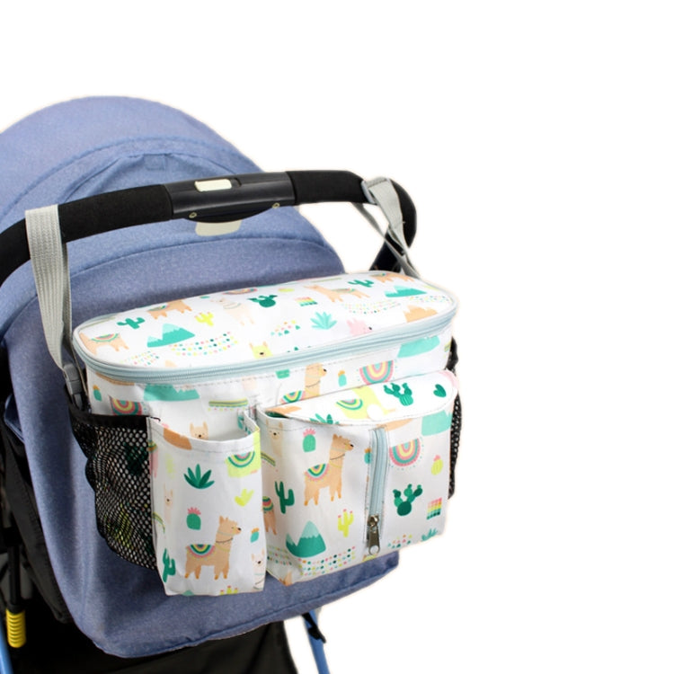 Borsa portaoggetti multifunzionale per passeggino, White Dinosaur, Yellow Zoo, Green Lamb, White Alpaca, Tibetan Owl, Denglin Deer, Yellow Zoo + Side Pocket, Green Lamb + Side Pocket, White Alpaca + Lateral Pocket, Tibetan Owl + Side Pocket            ...