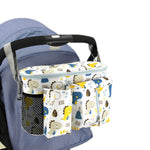Borsa portaoggetti multifunzionale per passeggino, White Dinosaur, Yellow Zoo, Green Lamb, White Alpaca, Tibetan Owl, Denglin Deer, Yellow Zoo + Side Pocket, Green Lamb + Side Pocket, White Alpaca + Lateral Pocket, Tibetan Owl + Side Pocket            ...