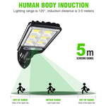 Luce solare da giardino LED con sensore di movimento PIR