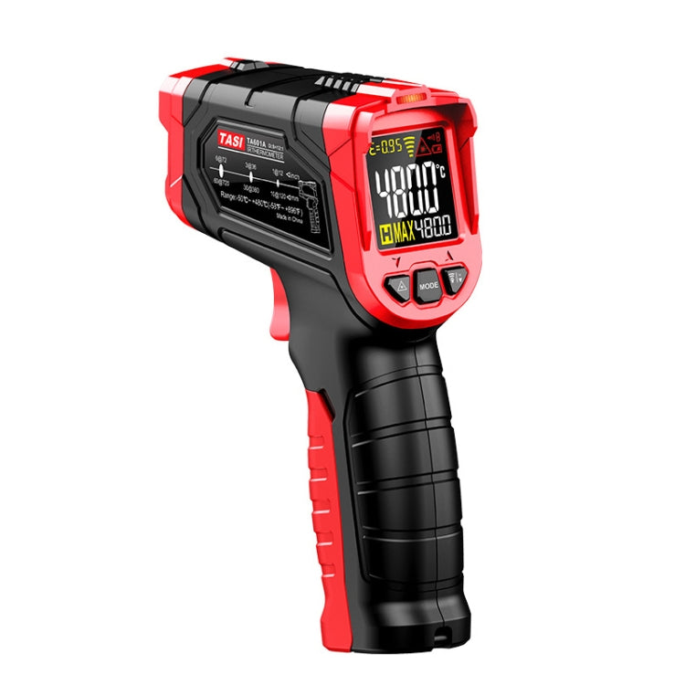 Termometro a infrarossi con schermo colorato TASI, -50-480 gradi Celsius, TA601A