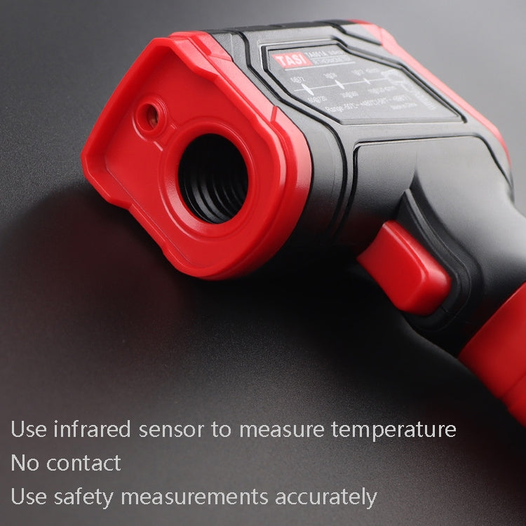Termometro a infrarossi con schermo colorato TASI, -50-480 gradi Celsius, TA601A