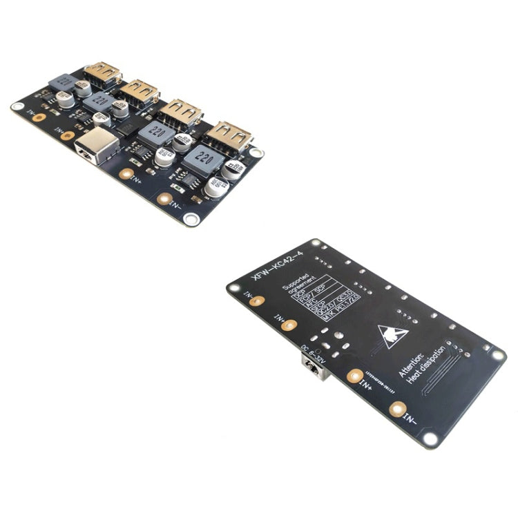 4-way fast charging module USB mobile phone charging board