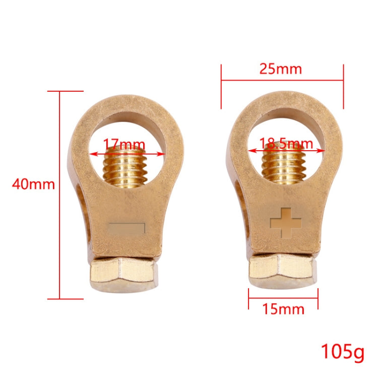 2 paia 269 clip per batteria per auto con clip per batteria in rame puro, 269