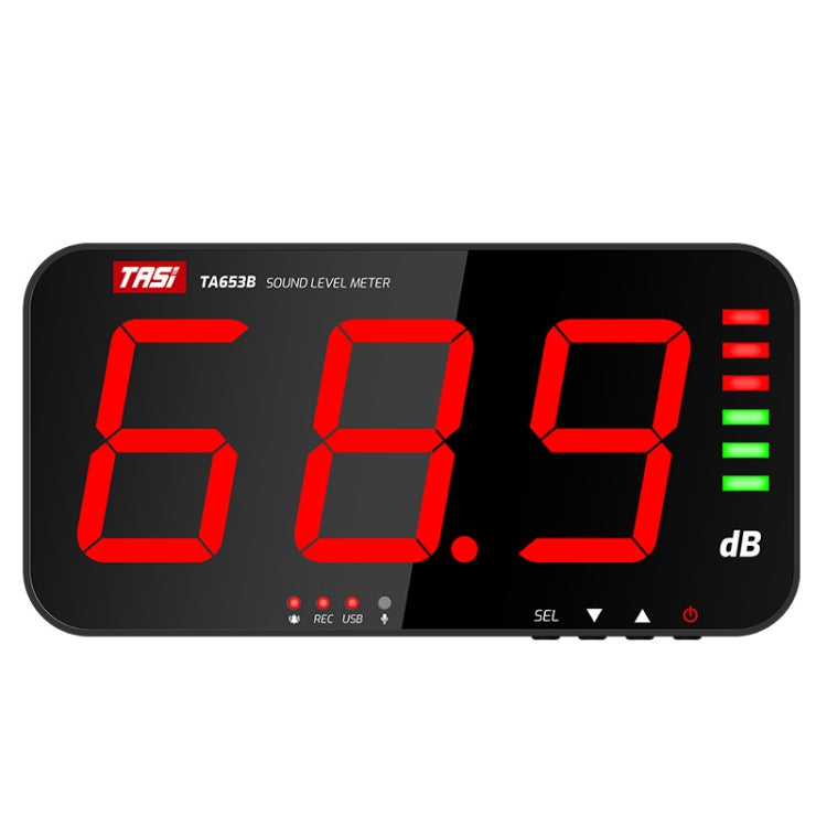 TASI TA653B Misuratore di rumore a grande schermo Misuratore di decibel montato a parete, TA653B