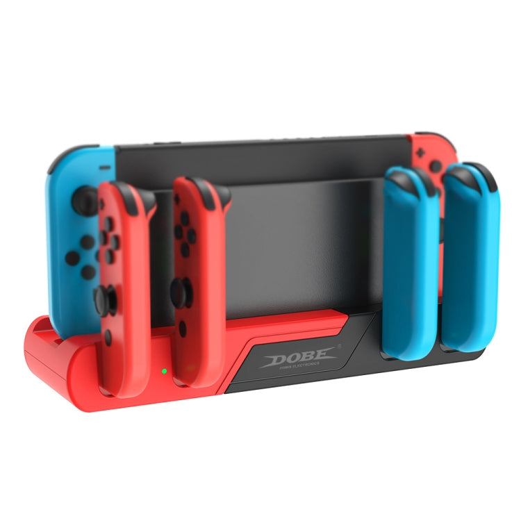 DOBE TNS-0122 Dock di ricarica per gamepad 4 in 1 per Switch OLED, TNS-0122 Red Black, TNS-0122 White Black