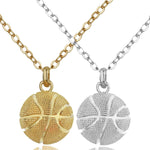 Collana con pendente a sfera sportiva tridimensionale da 2 pezzi, stile:, Men Basketball White K, Men Basketball K Gold, Women Basketball White K, Women Basketball K Gold, Women Basketboard White, Women Basketball Gold, Men Football K White            ...