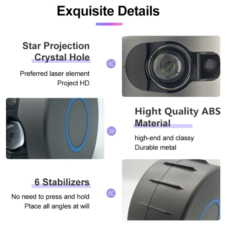 Telecomando LED Starry Sky Atmosphere Proiettore Lampada, Alimentazione:, Gray+US Plug, Gray+EU Plug, Gray+UK Plug, Gray+AU Plug, Gray+USB Plug, US Plug, EU Plug, UK Plug, AU Plug, USB Plug
