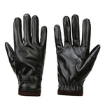 Guanti da equitazione in PU con fodera in peluche caldo autunno inverno da uomo, 01