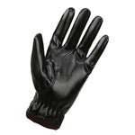 Guanti da equitazione in PU con fodera in peluche caldo autunno inverno da uomo, 01