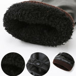 Guanti da equitazione in PU con fodera in peluche caldo autunno inverno da uomo, 01