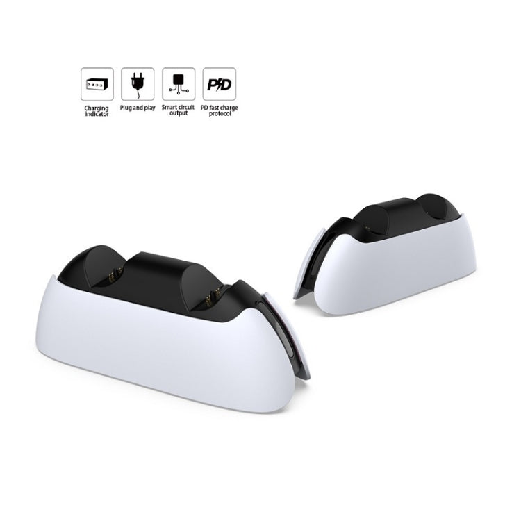 Base di ricarica per gamepad PS5 con indicatore luminoso
