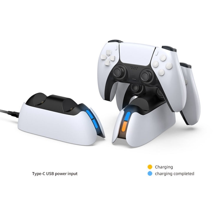 Base di ricarica per gamepad PS5 con indicatore luminoso