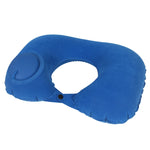 Cuscino da viaggio gonfiabile per la protezione del collo a forma di U, Flocked U009-01（Peacock Green ）, Flocked U009-03（Light Gray）, Flocked U009-04（Medium Blue）, Flocked U009-02（Rose Red）, Flocked U009-05（Dark Blue）, Flocked U009-060（Sky Blue）       ...
