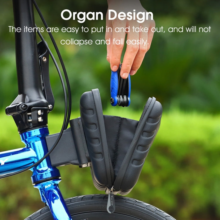 WEST BIKING Borsa portaoggetti rigida pieghevole per bici da 2 litri, WEST BIKING 2L Head Bag