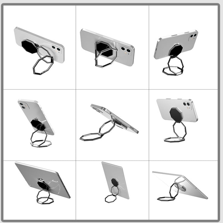 Supporto da tavolo per telefono cellulare appiccicoso in metallo da 2 pezzi